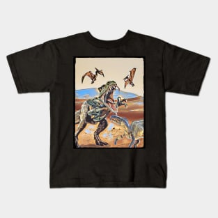 The Tyrannosaurus Rex on the hunt Kids T-Shirt